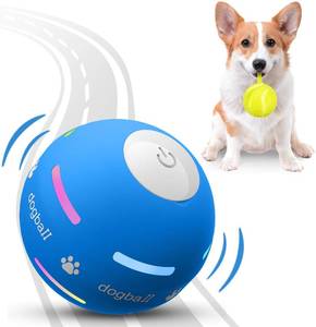lot 3238 image: PetDroid Interactive Dog Toys Dog Ball,Newly Upgraded Durable Motion Activated Automatic Rolling Ball Toys forSmallMediumLarge Dogs,USB Rechargeable (Blue)