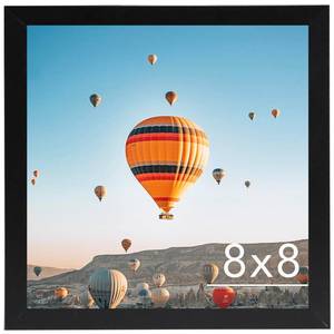 lot 3241 image: JCJMY 8x8 Picture Frame Black for Wall Hanging or Tabletop, Wall Mounting Horizontally or Vertically, 8 x 8 Square Wall Gallery Poster Photo Frame with Shatter Resistant Plexiglass, Black