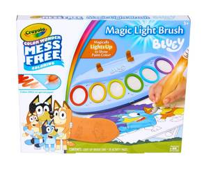 lot 3268 image: Crayola Bluey Color Wonder Magic Light Brush, Mess Free Painting Station for Kids, Holiday for Kids, Toddler Bluey Toys & Activities, Ages 3