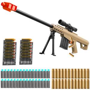 lot 3273 image: Toy Sniper Rifle with Scope Soft Bullet Toy Gun Shell ejecting Foam Blaster Guns Realistic Fake Prop Dart Backyard Outdoor Shooting Game for Kids Boys Teen Adult Gifts for Age 8-12 13 Years Old (37in)