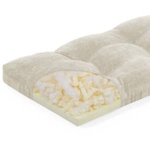 lot 3288 image: baibu 36 Inch Memory Foam Bench Cushion, Dual-Layer Patent Design Non-Slip Indoor Bench Cushion with Ties, 36x15x3Inch, Beige