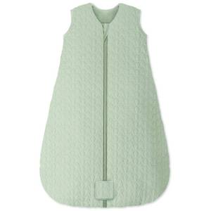 lot 3303 image: Unnivoll Baby Sleep Sack 18-24 Months TOG 2.5 Winter Baby Wearable Blanket, 100% Cotton Fabric Newborn Infant Sleeping Sack 2-Way Zipper Quilted Baby Sleep Bag, Warm Soft Green