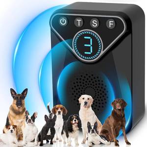 lot 3401 image: 1500 mAh Rechargeable Anti Barking Device for Dogs Indoor, 9 Modes Dog Bark Deterrent Devices Dog Training & Behavior Aids Up to 50 Ft Range, Bark Box Dog Barking Control Devices Safe for Humans, Dogs