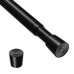 lot 3418 image: Curtain Rods for Windows 33-59 Inch,Black Adjustable Tension Curtain Rod No Drilling Spring Loaded Curtain Rods Tension Rods For Windows Bedroom Closet Doorway Door,1Pcs