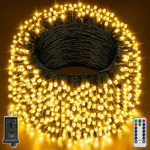 lot 3429 image: Guhope Christmas Lights 131FT 400 LED, Christmas Tree Light with 8 Lighting Modes, Outdoor Waterproof String Lights with Remote and Timer, Fairy Light for Holiday Decor (Warm White)