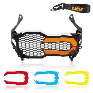lot 3465 image: LKV R1200GS Headlight Protector Motorcycle Guard Grille Cover Light Bracket with Lamp Patch Replacement for BMW R1250GS Adventure 2018-2021 R1200GS LC ADV 2013-2021