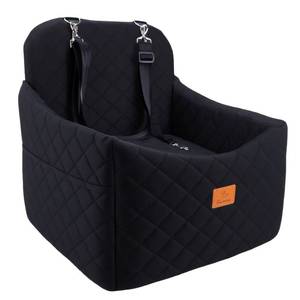lot 3511 image: Dog Car Seats for Small Dogs, FurFrolic Memory Foam Dog Booster Seat for SmallMedium Dogs up to 35 lbs, Travel Pet Car Seat with Washable Detachable Cover, Storage Pockets, 2 Safety Belts (Black)