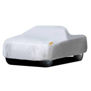 lot 3519 image: MORNYRAY Waterproof Car Cover All Weather Snowproof UV Protection Windproof Outdoor Full Truck Cover, Universal Fit for (Fit Truck Length Up to 210 inch,All Silvery)