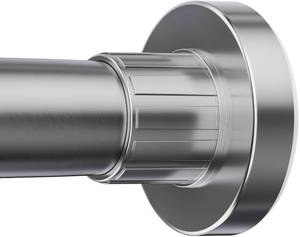 lot 3590 image: Ausemku Shower Curtain Rod 32-80 Inch Adjustable - 1 Inch Diameter Heavy Duty No drill Spring Tension Shower Rod, Non-Slip Rustproof Telescopic Rod for Bathroom, Nickel