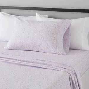 lot 3615 image: Amazon Basics Lightweight Super Soft Easy Care Wrinkle Free Microfiber 3 Piece Bed Sheet Set with 14-Inch Deep Pockets, Twin, Lavender Paisley, Floral, Kids, Men & Women Bedding