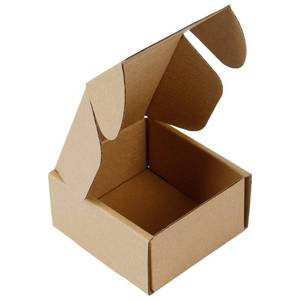 lot 3629 image: RUSPEPA Recyclable Corrugated Box Mailers - Cardboard Box Perfect for Shipping Small - 4 x 4 x 2 - 50 Pack - Kraft