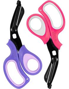 lot 3642 image: MEUUT 2 Pack Medical Scissors Trauma Shears -8 inch Patented Bandage Scissor Heavy Duty Surgical Grade EMT Scissors for EMT Workers Doctors Nurses