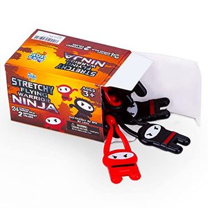 lot 3685 image: PICK A TOY Ninja Toys for Boys & Girls Party Favors Supplies Stretchy Flying Ninjas 24-Pieces, Slingshot Toys Xmas Stocking Stuffers, Karate Birthday Goodie Bags Stuffer and Ninja Party Favors