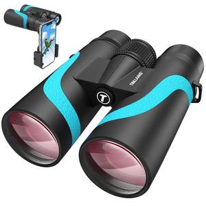 lot 3714 image: 15x55 UHD Binoculars for Adults High Powered Large View, BAK4 Prism, Waterproof &amp Lightweight for Bird Watching, Hunting,Hiking, Travel, Cruise, Sports with Phone Adapter (Blue)