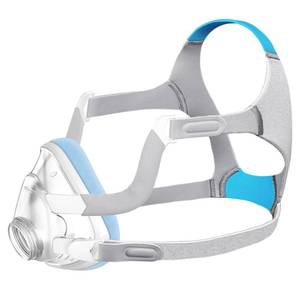 lot 3728 image: Replacement F20-Style Fabric Mask Set (Large) - No Silicone Contact, CPAP Full Face Cushion Combo for Airfit F20 & Airtouch F20, Instantly Cool Touch & No Stuffiness Even in Hot Weather (No Elbow)