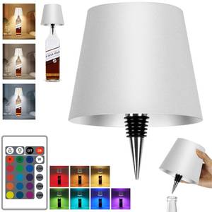 lot 3762 image: SOUDFK 2025 New Wireless Bottle Lamp,RGB LED Bottle Light with Remote Dimmable(RGB White, 1pc)