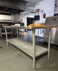 lot 6513 image: McKhan Commercial Stainless Steel Prep Table