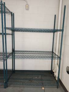 lot 6517 image: 3-Tier Commercial Wire Shelving Unit