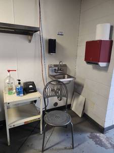 lot 6536 image: Krowne HS-2 Commercial Hand Sink, Paper Towel Dispenser, and More
