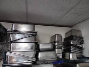lot 6549 image: Bulk Lot of Aluminum Steam Table Pans&nbsp- RACK NOT INCLUDED