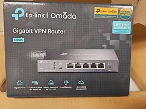 lot 7012 image: TP-Link Omada Gigabit VPN Router Model ER605 and (2) PAX POS Terminals