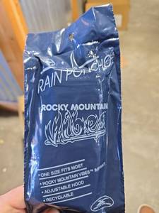 lot 7071 image: Bulk Lot of Rocky Mountain Vibes Rain Ponchos