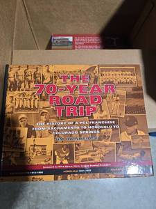 lot 7076 image: Case of The 70-Year Road Trip by Jim Bainbridge - PCL Baseball History Book