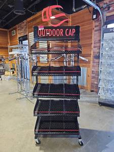 lot 7113 image: 6ft Outdoor Cap Display Rack