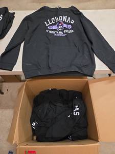 lot 7176 image: Lloronas de Montana Rocosa Baseball Sweatshirts - Varying Sizes
