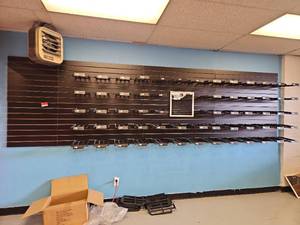 lot 7238 image: 14ft New Era Commercial Retail Hat Display Wall Unit