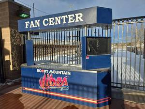 lot 7257 image: Rocky Mountain Vibes Fan Center Stadium Entrance Display