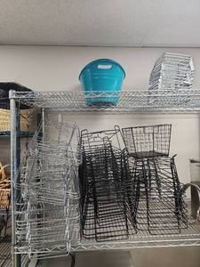 lot 6567 image: Bulk Lot of Chafing Wire Racks and Stands