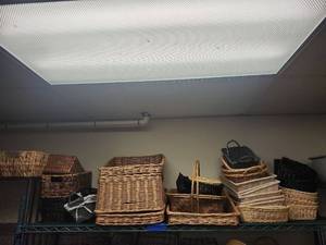 lot 6570 image: Bulk Lot of Handwoven Storage Baskets
