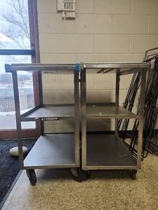 lot 6573 image: Lakeside Industrial Rolling Cart Model 311 - Set of 2