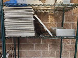 lot 6587 image: Bulk Lot of Aluminum Sheet Pans