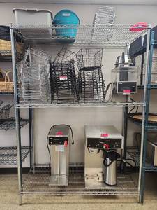 lot 6590 image: 6ft Metro Commercial Wire Shelving Unit - CONTENTS NOT INCLUDED