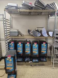 lot 6595 image: 3-Tier Commercial Wire Storage Rack - CONTENTS NOT INCLUDED