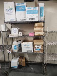 lot 6600 image: Bulk Lot of Food Service Supplies Including Plastic Souffle Cups W Lids, Freezer Bun Pan Bags and More