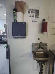 lot 6644 image: Krowne HS-2&nbspCommercial Hand Sink with Cintas Dispensers