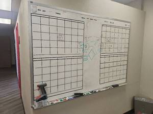 lot 6646 image: 6ft Wall-Mounted Whiteboard