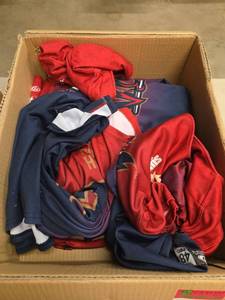 lot 7229 image: Varying Sizes of Rocky Mountain Vibes Baseball Jerseys