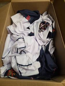 lot 7232 image: Varying Sizes of Rocky Mountain Vibes Baseball Jerseys