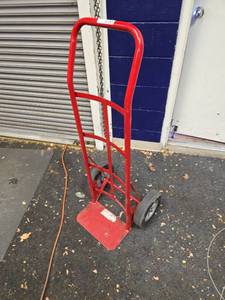 lot 7261 image: Red Steel Hand Truck Dolly