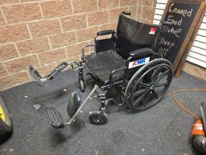 lot 7263 image: AMR Manual Wheelchair with Elevating Leg Rests