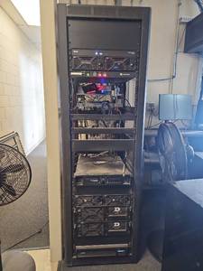 lot 7304 image: Professional Server Rack System with Daktronics Equipment VP-6000