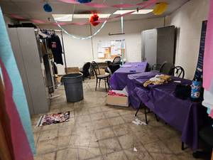 lot 7315 image: Contents of Room Including Storage Lockers,&nbspOffice Chairs, Bulletin Board, and More