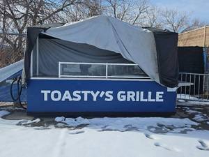 lot 7369 image: Food Truck Kitchen Equipment - Toastys Grille Setup