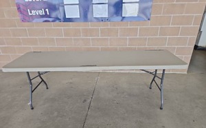 lot 8326 image: 8ft White Folding Table