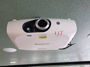lot 9008 image: Panasonic Digital Projector - Ceiling Mounted Model PT-RZ370U