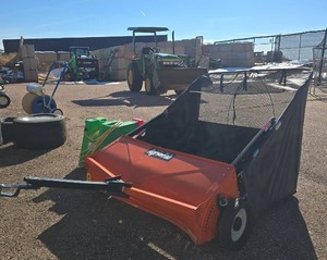 lot 2508 image: 44 Agri-Fab Lawn Sweeper with Mesh Collection Bag